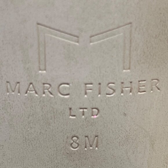 Marc Fisher Women’s Black Leather Pointed Toe Block Heel Ankle Booties Size 8M - Picture 10 of 11